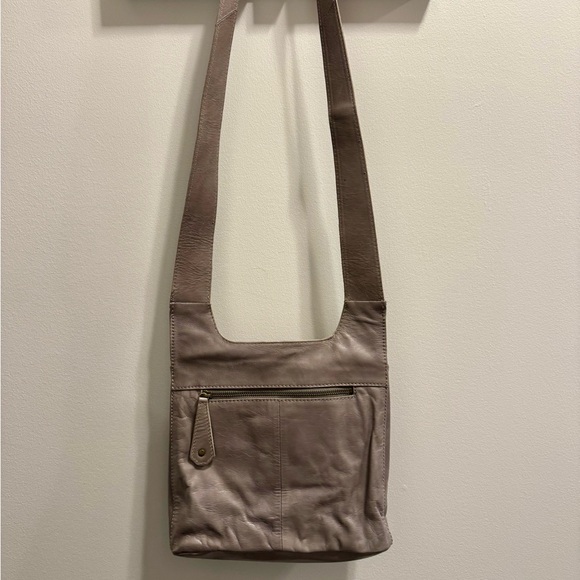 HOBO Gray with interior Geometric Orange and Blue Bag - Picture 4 of 4